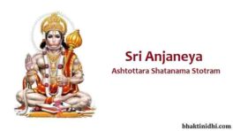 Anjaneya Ashtottara Shatanama Stotram in Telugu - శ్రీ ఆంజనేయ